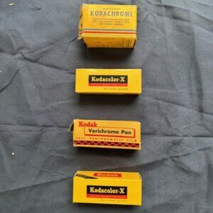 Vintage Kodak Kodacolor-X, Verichrome Pan and Daylight Kodachrome Film